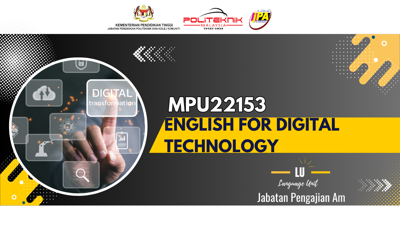 MPU22153 ENGLISH FOR DIGITAL TECHNOLOGY