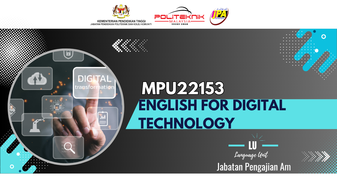 MPU22153 ENGLISH FOR DIGITAL TECHNOLOGY