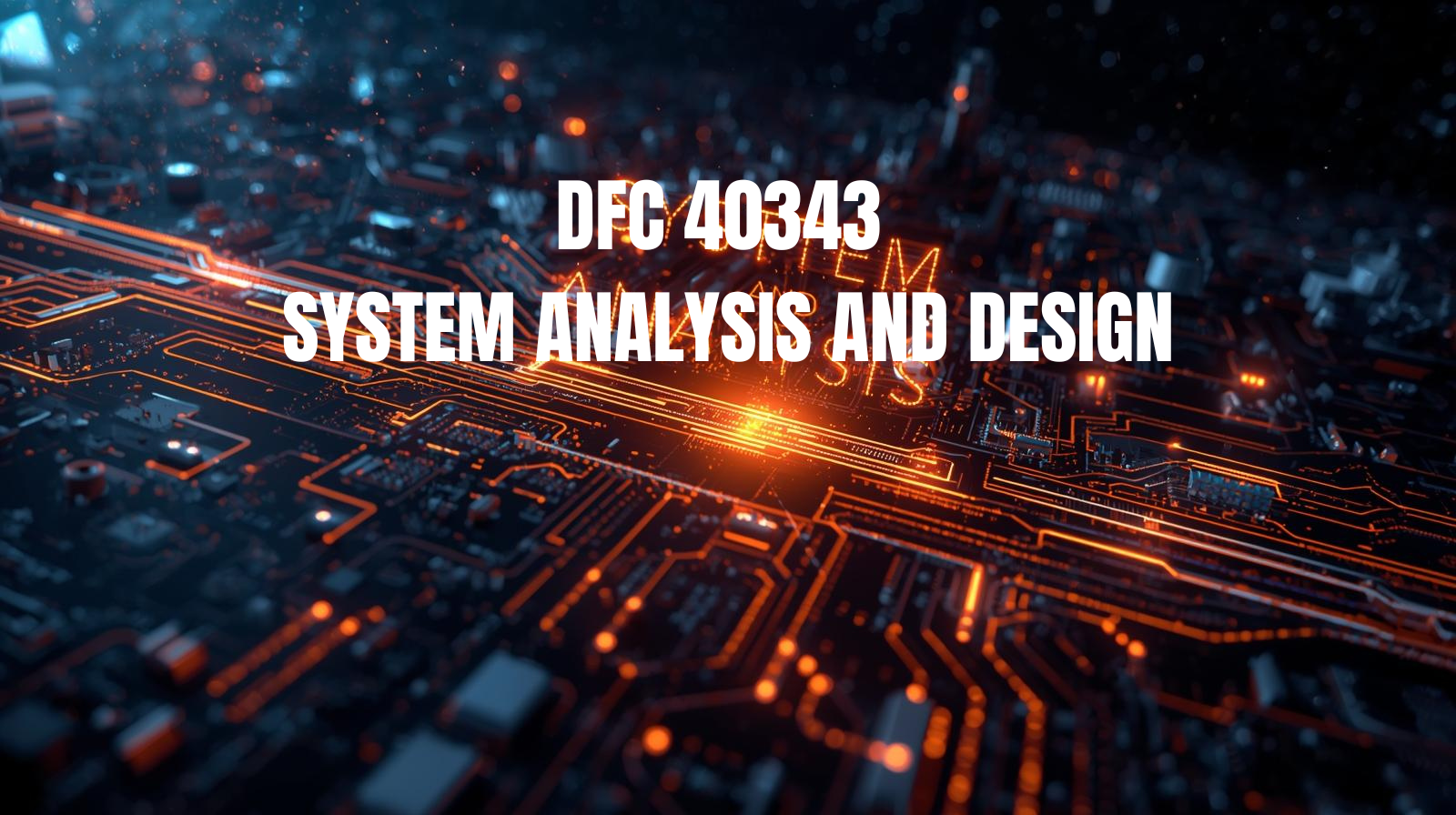 DFC40343 SYSTEM ANALYSIS AND DESIGN FUNDAMENTALS
