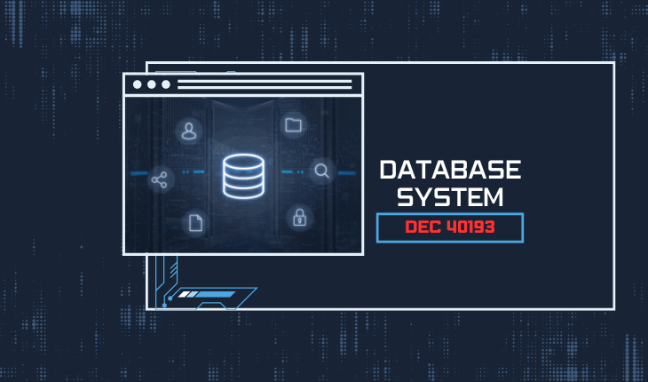 DEC40193 DATABASE SYSTEM