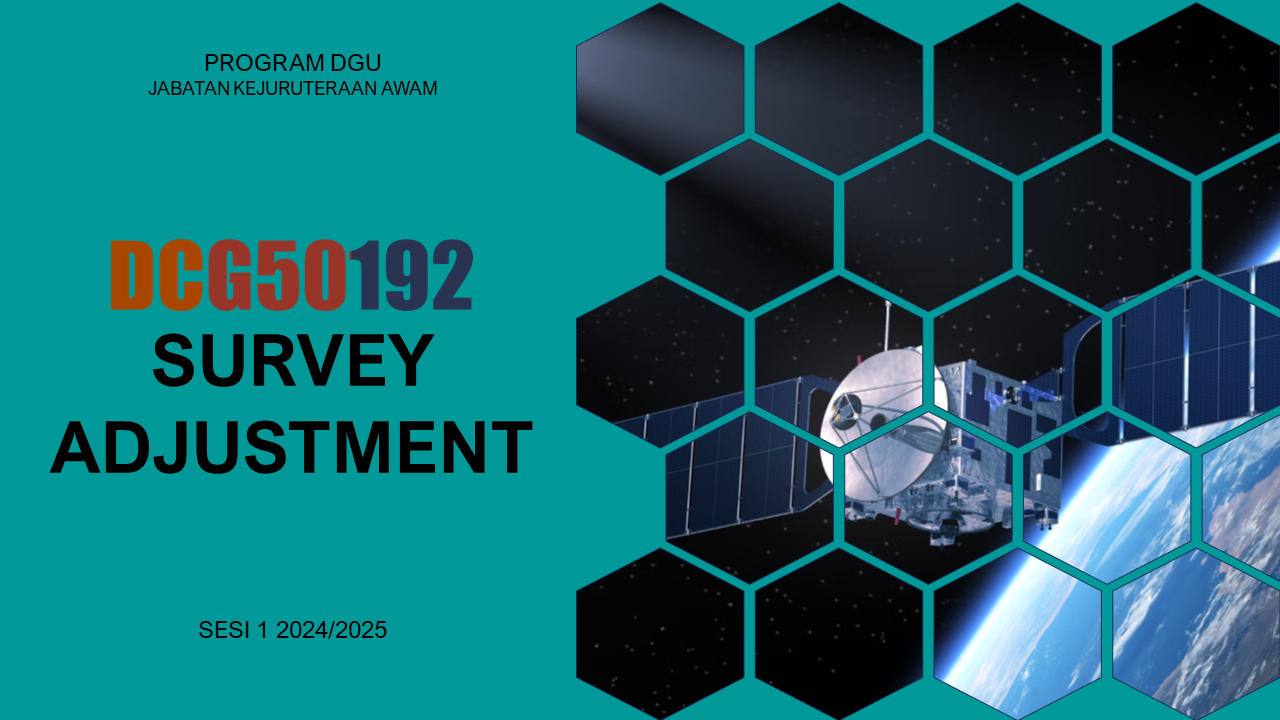 DCG50192 SURVEY ADJUSTMENT S1 2024/2025