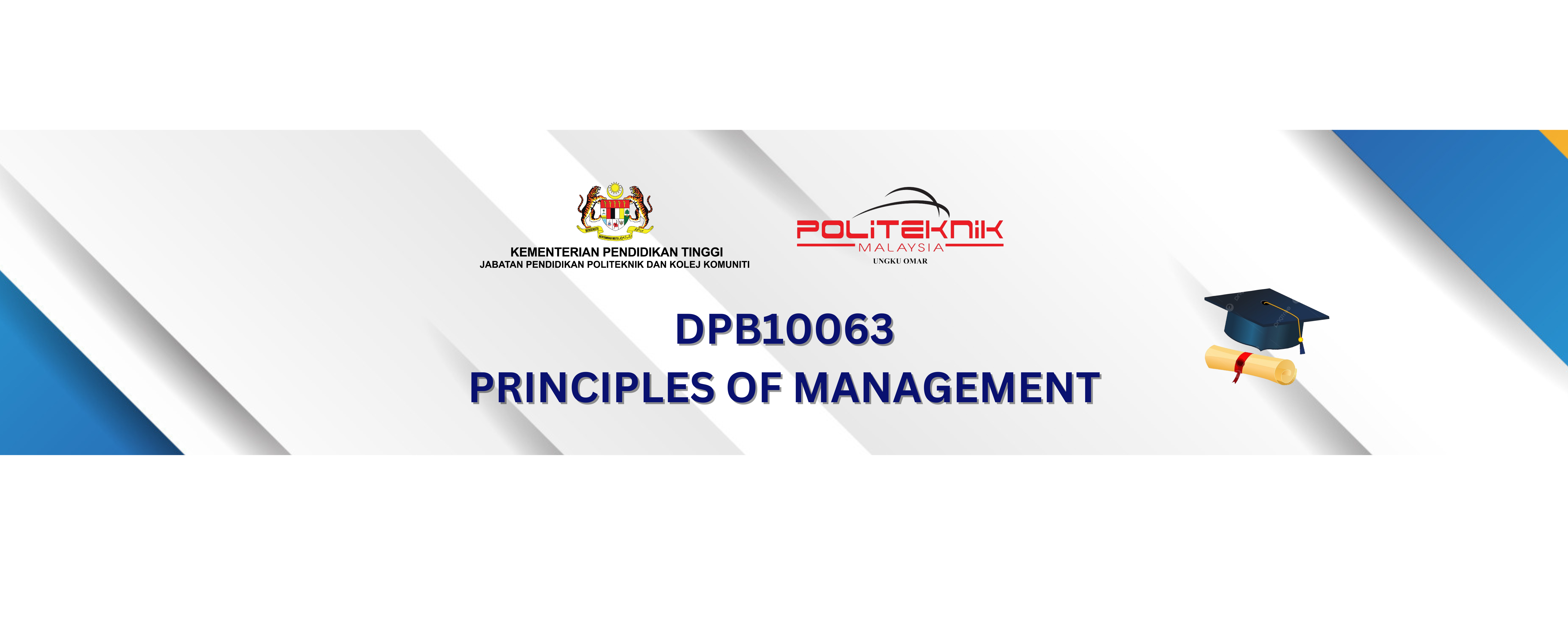 DPB10063 PRINCIPLE OF MANAGEMENT