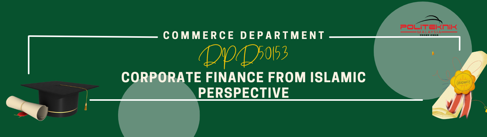 DPD50153 CORPORATE FINANCE FROM ISLAMIC PERSPECTIVE