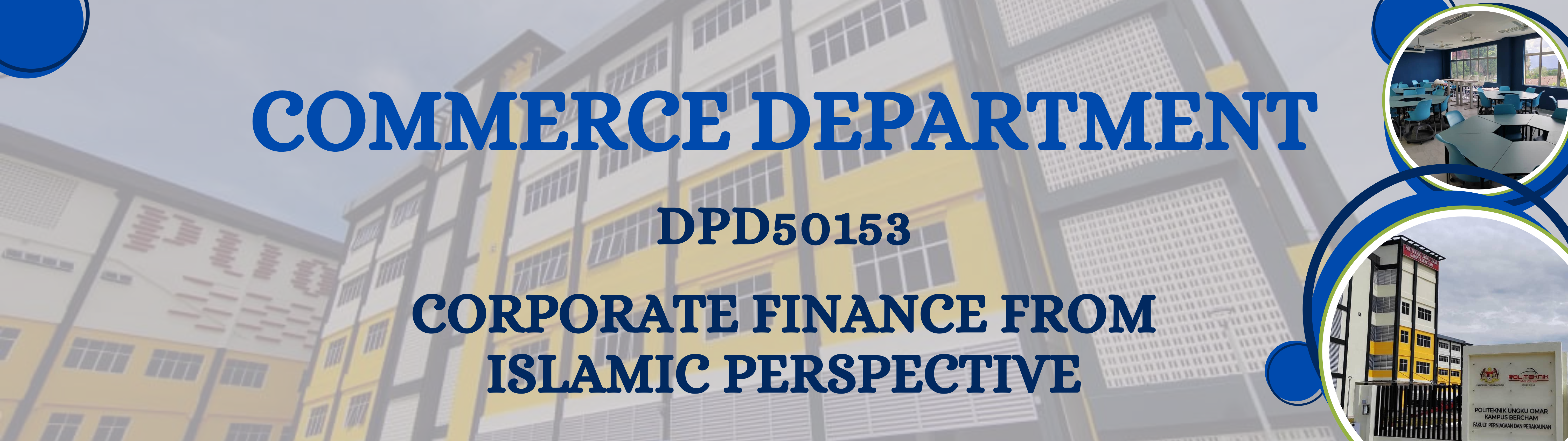 DPD50153 CORPORATE FINANCE FROM ISLAMIC PERSPECTIVE